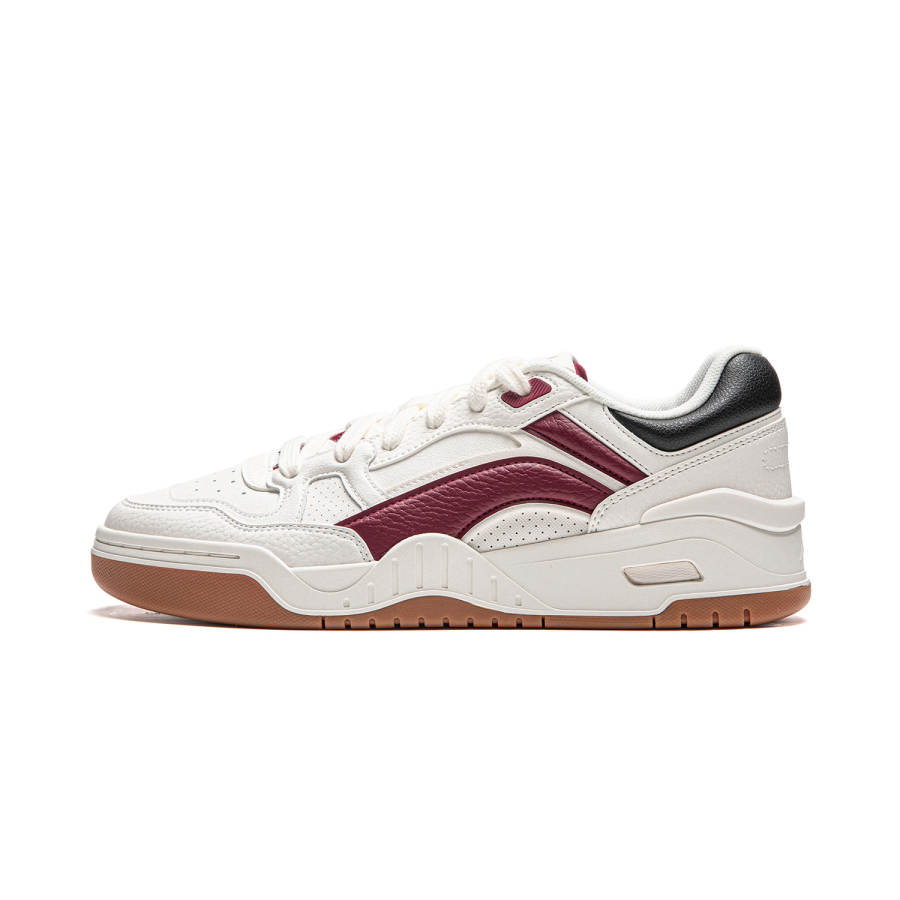 Li-Ning Li Ning Moon White 2.0 Slip Resistant Abrasion Resistant Support Low top Skateboard Shoes Men's White Red