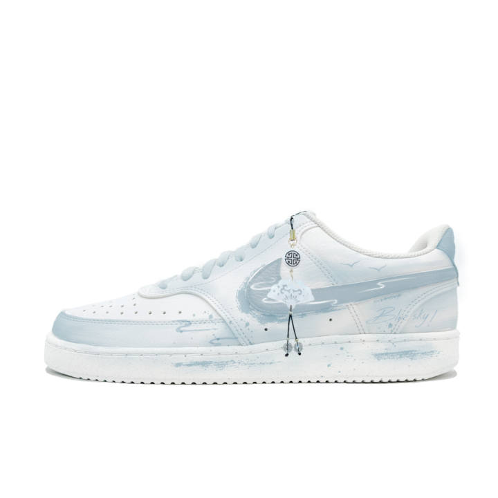 Nike Nike Court Vision 1 Cloud Concealed In The Azure Sky Slip Resistant Cushioning Abrasion Resistant Low top
