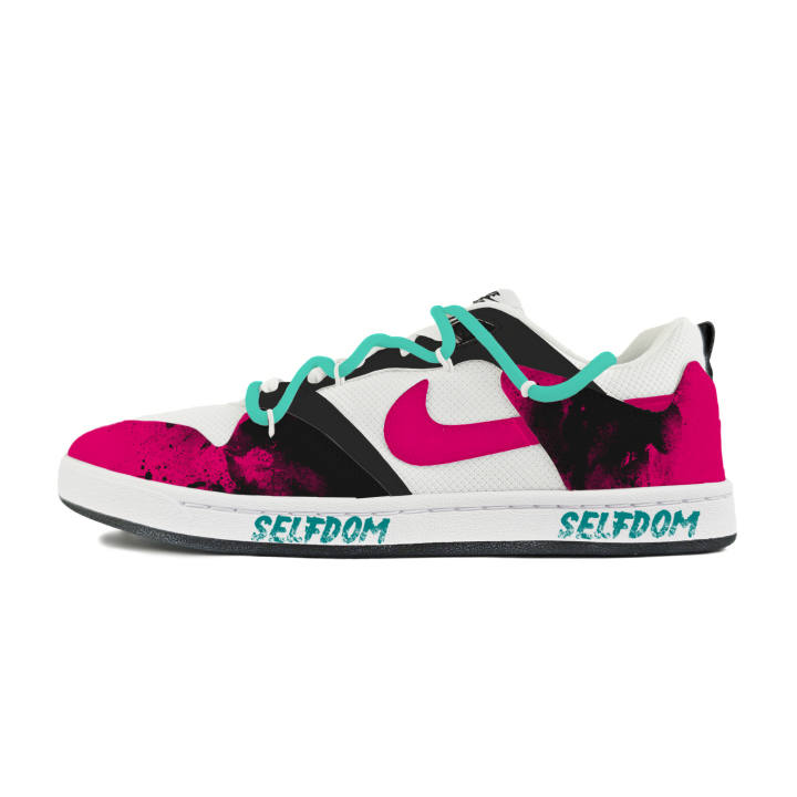 Nike Nike SB Alleyoop Abrasion Resistant Low top Skateboard Shoes Men's White Red Black