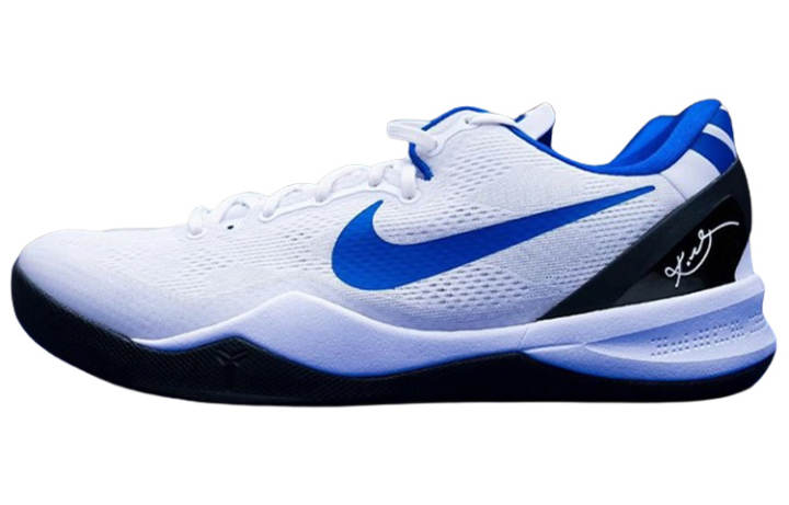 Nike Nike Kobe 8 Protro Slip Resistant Low top Basketball Shoes Men's White Blue