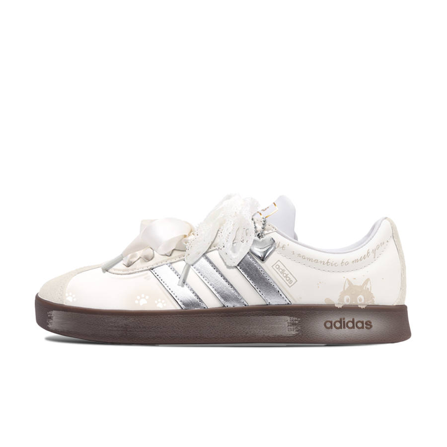 Adidas Neo VL Court 2.0 Low top Skateboard Shoes Unisex Beige Brown