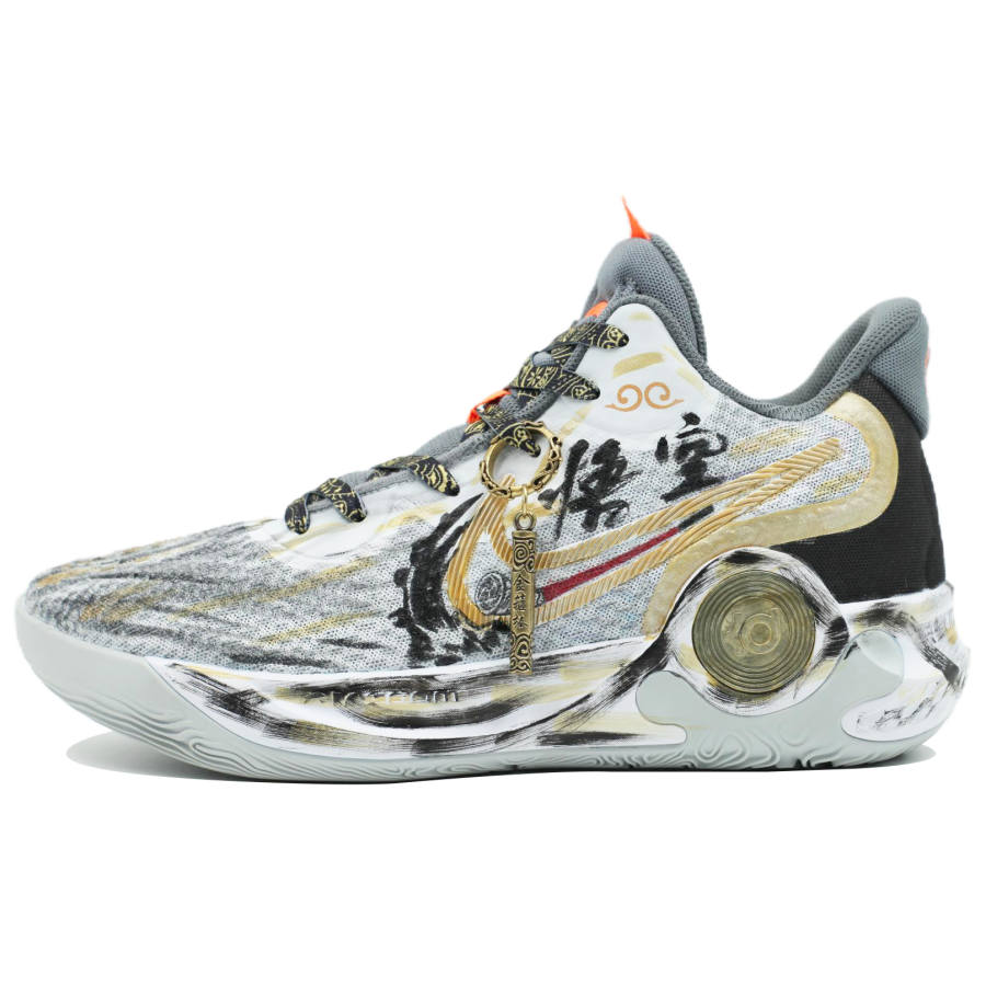 Nike Nike KD Trey 5 IX Slip Resistant Abrasion Resistant Mid top Basketball Shoes Unisex Black Gold