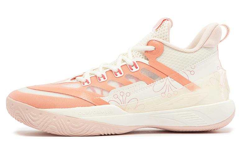 361° AG Sparkling Game Ready Slip Resistant, Abrasion Resistant, Breathable Low top Basketball Shoes Men's White Orange