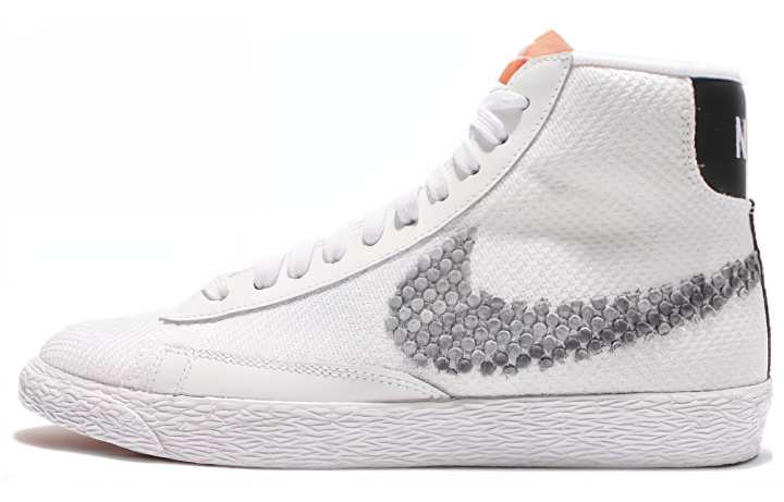 Nike Nike Blazer VNTG Comfortable Non slip Lightweight Mid top Skateboard Shoes Women's White Gray