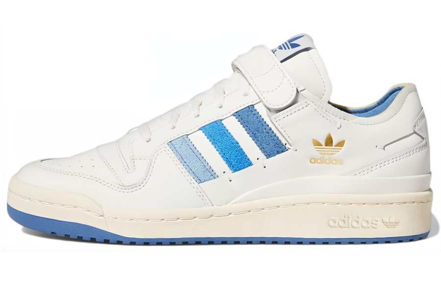 Adidas Originals FORUM 84 Low top Skateboard Shoes Unisex White Blue