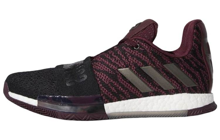 Adidas Adidas Harden Vol.3 Slip Resistant Lightweight Non slip Lightweight Low top Basketball Shoes Men's Burgundy