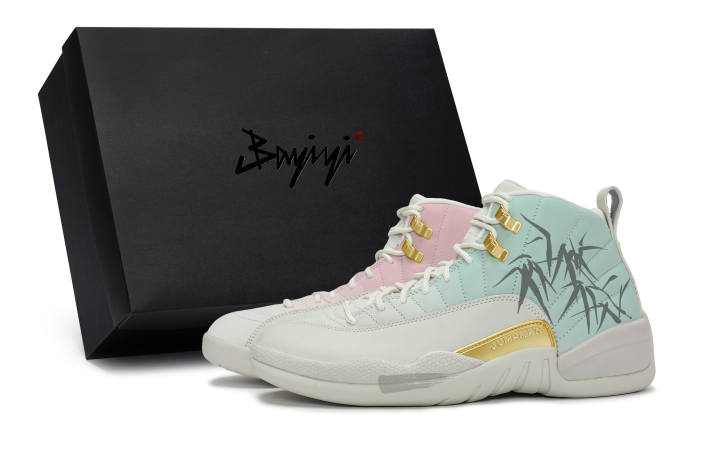 Jordan Jordan Air Jordan 12 811 Manufacturing, Bamboo Leaf Green Breeze, Special Shoe Box Cushioning Slip Resistant Mid top
