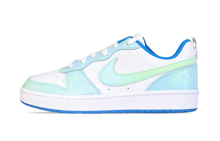 Nike Nike Court Borough Slip Resistant Abrasion Resistant Low top Skateboard Shoes GS White