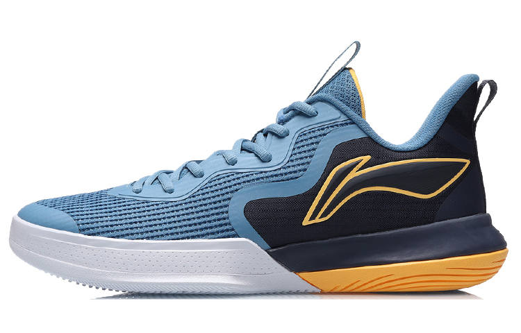 Li-Ning Li Ning Flash Basketball Shoes Men's Low Top Blue/Black/Yellow