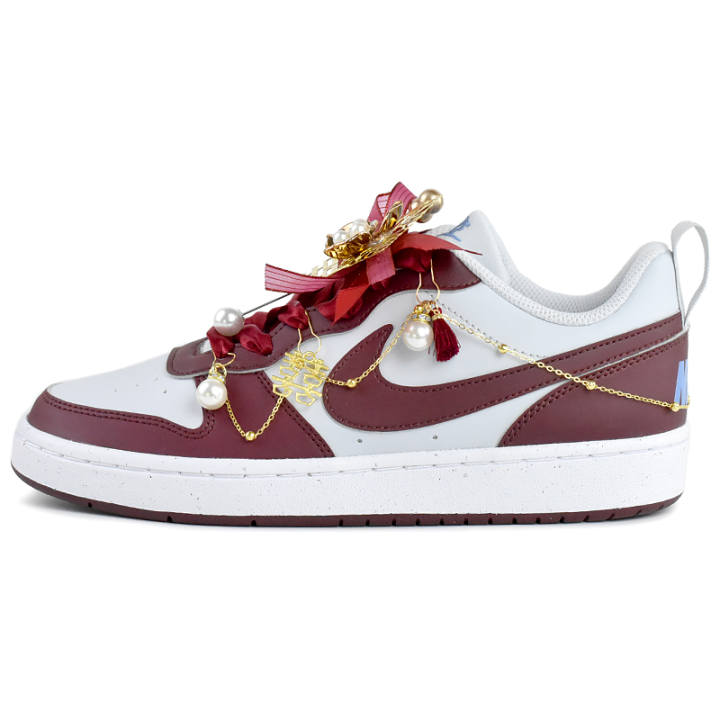 Nike Nike Court Borough NR One Low top Skateboard Shoes Women's Red White