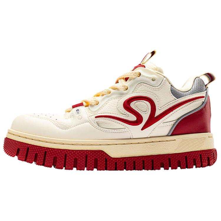 ANTA SNEAKERVERSE Mid top Skateboard Shoes Women's White Red
