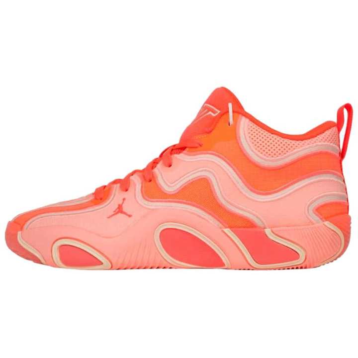 Jordan Jordan Tatum 3 Slip Resistant Abrasion Resistant Mid top Basketball Shoes Men's Pink