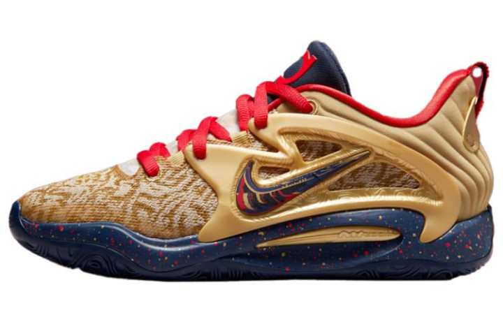 Nike Nike KD 15 KD 15 EP 'Olympic' Low top Basketball Shoes Men's Yellow Red Asian Version