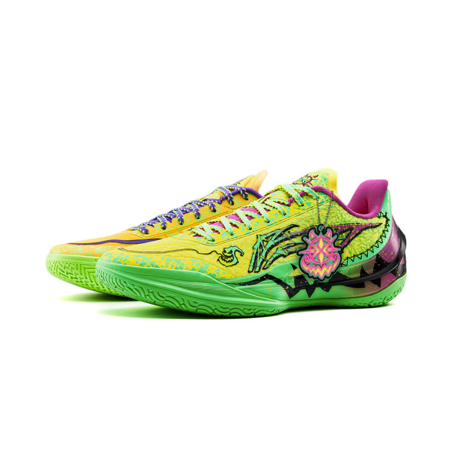 Li-Ning Li Ning Liren 5 V2 Low top Basketball Shoes Unisex Yellow Green