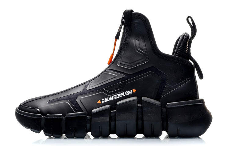 Li-Ning Li Ning CF Slip Resistant Abrasion Resistant High top Basketball Shoes Men's Black
