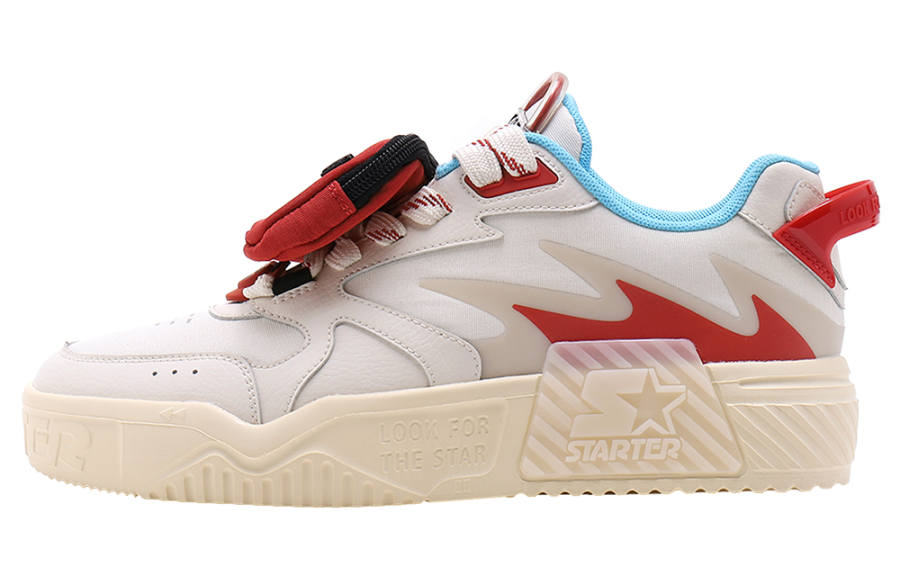 STARTER Vol Red And White Street Fighter Game Shoes Low top Skateboard Shoes Women's Beige