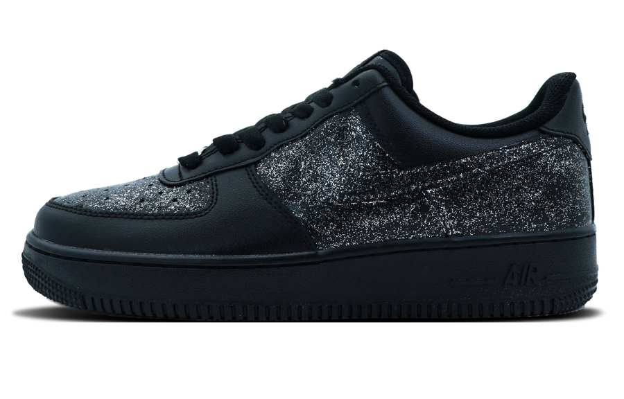 Nike Nike Air Force 1 Slip Resistant Abrasion Resistant Balance Low top Skateboard Shoes Men's Black