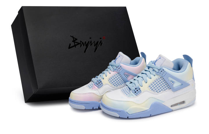 Jordan Jordan Air Jordan 4 811 Manufacturing, Gradient Starry, Special Shoe Box Abrasion Resistant Low top