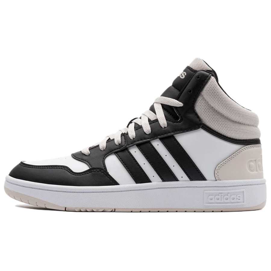 Adidas Adidas Hoops 3.0 Slip Resistant Abrasion Resistant Mid top Skateboard Shoes Men's White