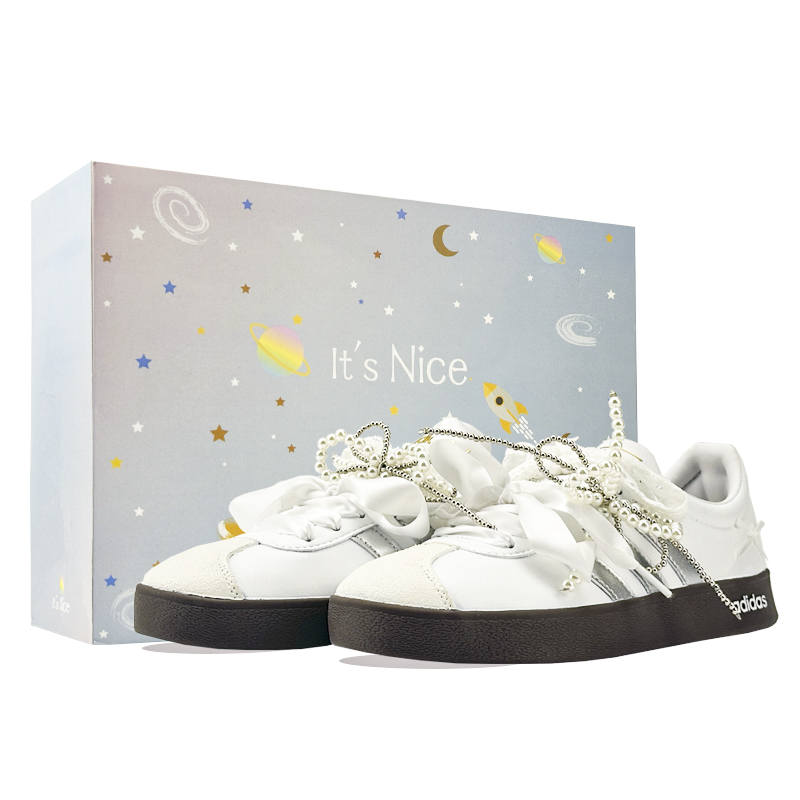 Adidas Adidas VL COURT 2.0 White Night Wonderland Low top Skateboard Shoes Women's White Silver