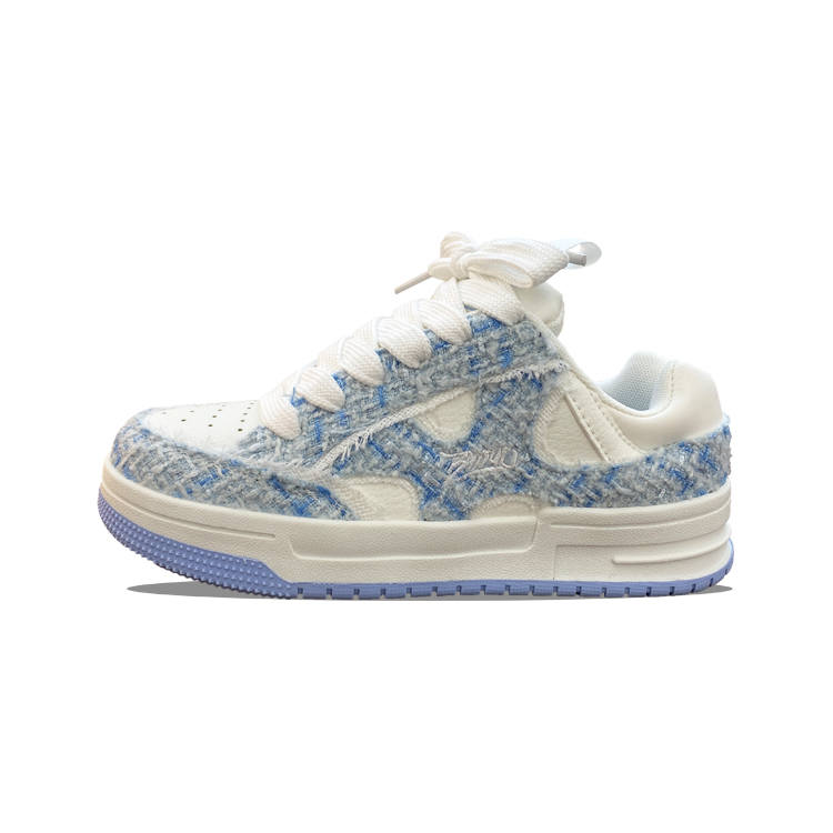 XLAIII Slip Resistant, Abrasion Resistant, Breathable Low top Canvas Shoes Unisex Aqua Cloud Blue