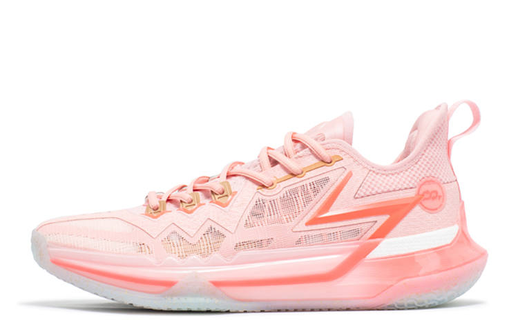 361° Big 3 Future Red Cushioning Slip Resistant Abrasion Resistant Low top Basketball Shoes Men's Pink