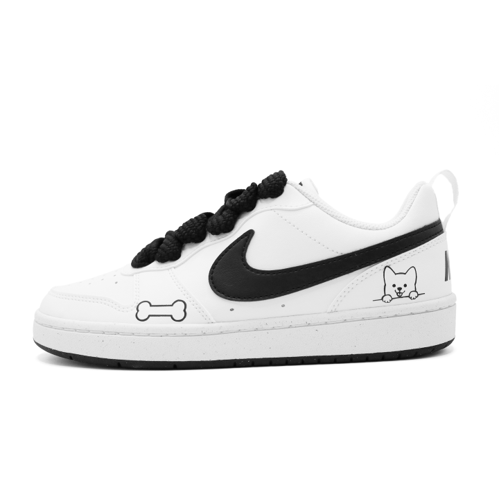 Nike Nike Court Borough Pom Pom Dango Non slip Lightweight Low top Skateboard Shoes Women's White