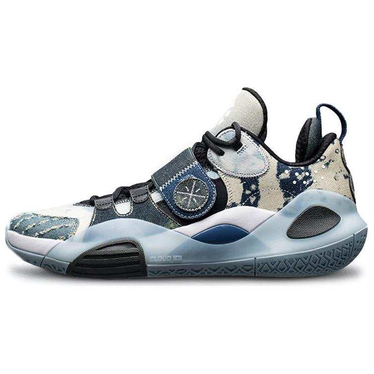 Li-Ning Li Ning All City 8 Cushioning Slip Resistant Abrasion Resistant Low top Basketball Shoes Men's White Blue