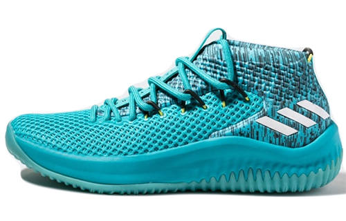 Adidas Adidas D Lillard 4 SM Dame McDon JamFest Lillard, McDonald's Mid top Basketball Shoes Men's Lake Blue