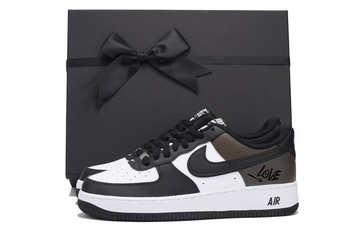 Nike Nike Air Force 1 Coverage Slip Resistant Coverage Slip Resistant Low top Skateboard Shoes Unisex Black Brown