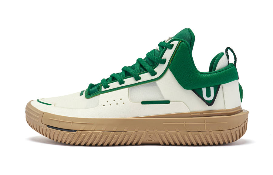 QIAODAN All Time Low top Basketball Shoes Men's White Green