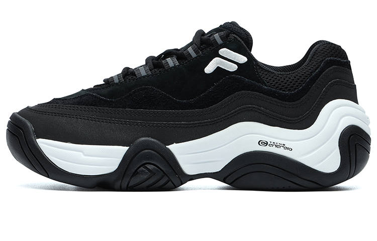 FILA FUSION HERITAGE BASKETBALL Handle Low top Vintage Basketball Shoes Women's Black White
