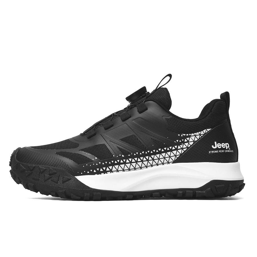 Jeep Fabric Low top Hiking Shoes Men's Black