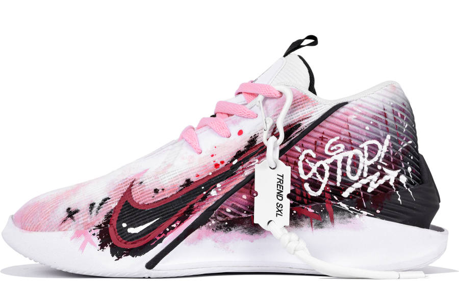 Nike Nike G.T. Jump Academy Berry Sensation, Precise Grip, American Graffiti, Ink Splatter Abrasion Resistant High top