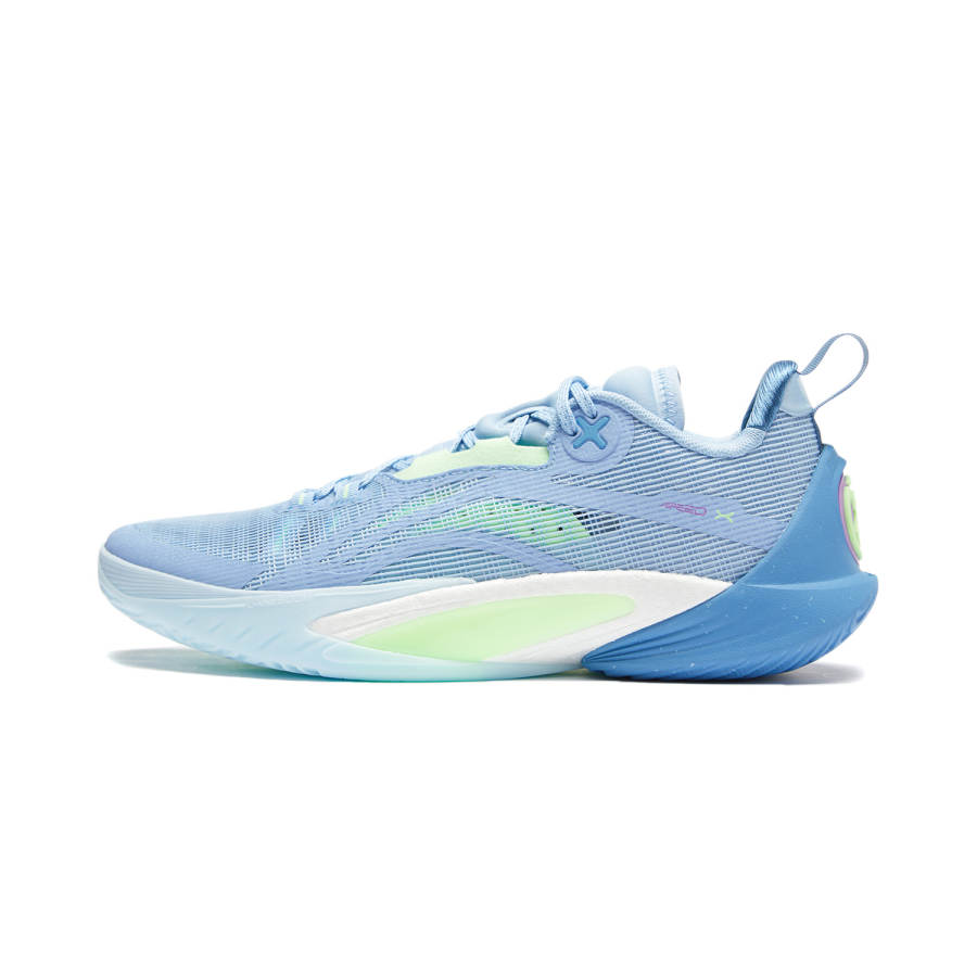 Li-Ning Li Ning Speed 10 BOOM Technology Low top Basketball Shoes Men's Aurora Blue