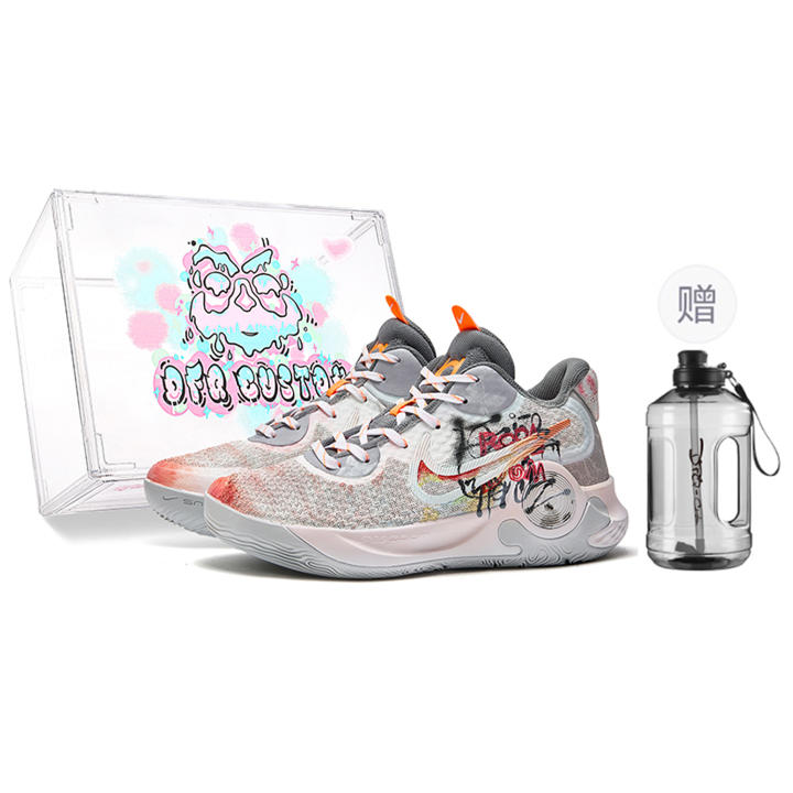 Nike Nike Trey 5 Da Vinci Custom, Box, Paint Wall Slip Resistant Slip Resistant Mid top Basketball Shoes Unisex Pink