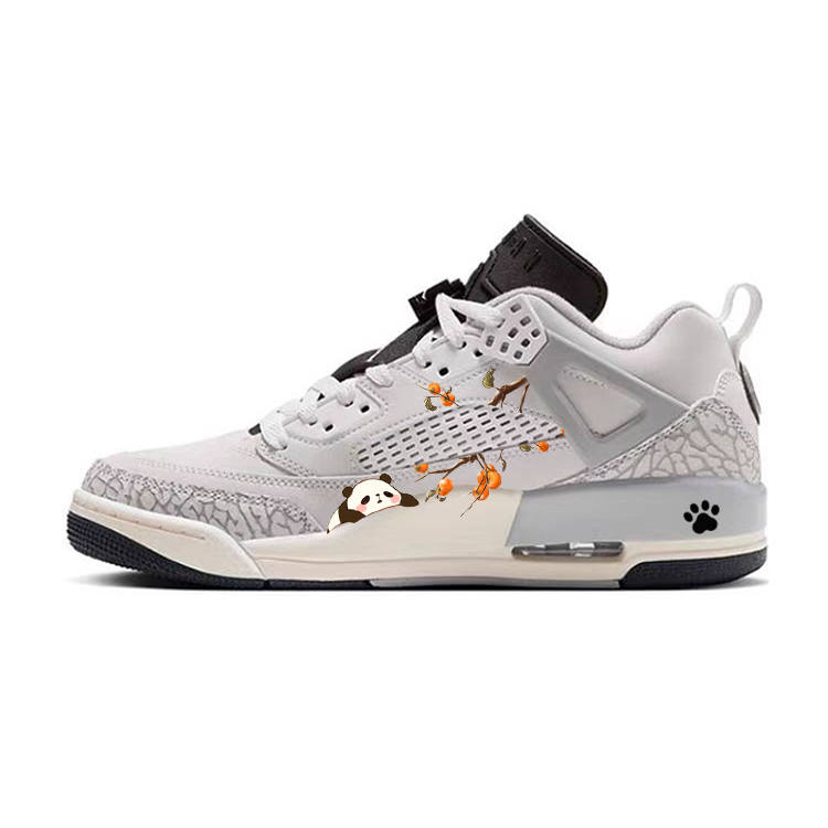 Jordan Jordan Spizike Cushioning Abrasion Resistant Cushioning, Wear Resistant Low top Basketball Shoes Men's Gray