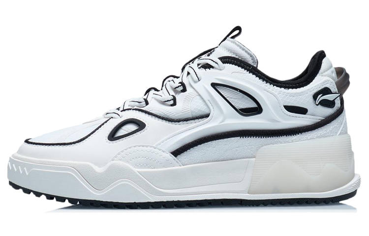 Li-Ning Li Ning CF FlashStar Slip Resistant Cushioning Lightweight Breathable Low top Skateboard Shoes Women's Mist White