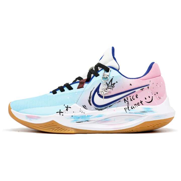 Nike Nike Precision 6 Abrasion Resistant Super Light Abrasion Resistant Super Light Low top Basketball Shoes Men's Pink Blue