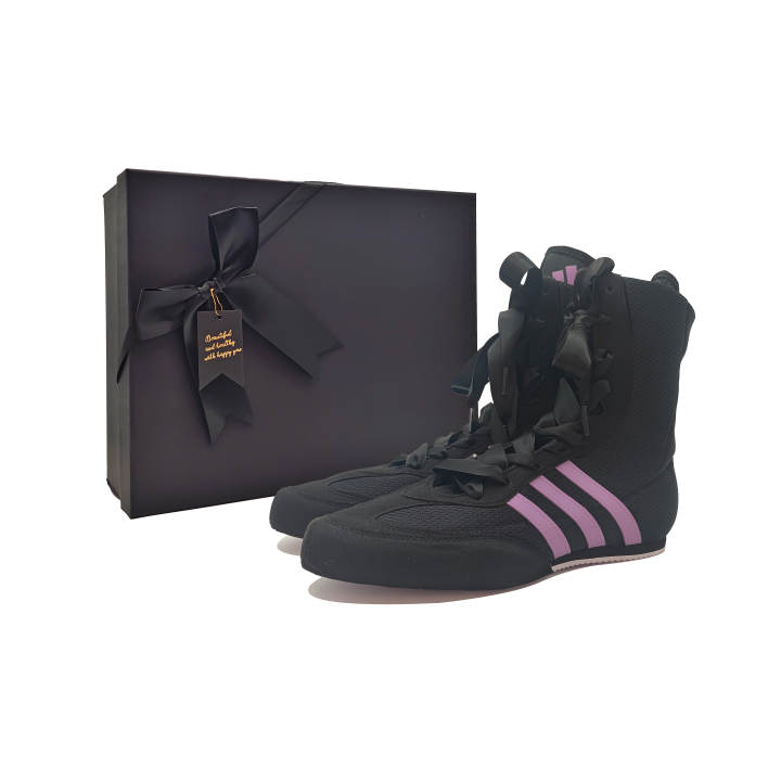 Adidas Adidas Box Hog 2.0 High top Training Shoes Unisex Black Purple