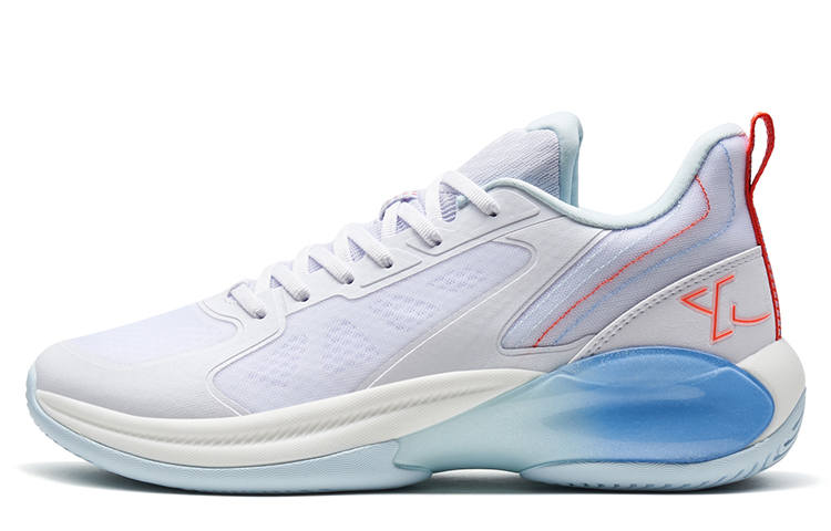 XTEP Game Ready Slip Resistant Abrasion Resistant Low top Basketball Shoes Men's New White