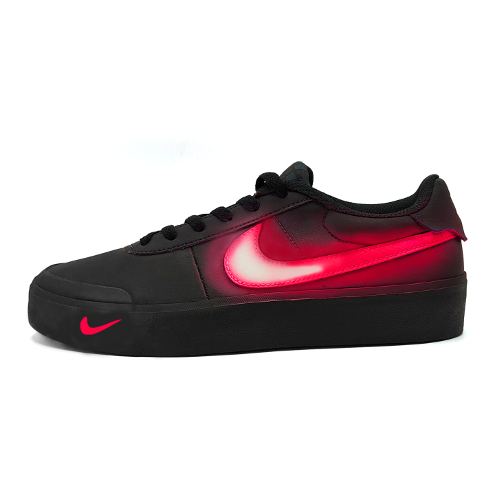 Nike Nike Court Shot Before The Thunderstorm Slip Resistant Lightweight Low top Skateboard Shoes Unisex Red