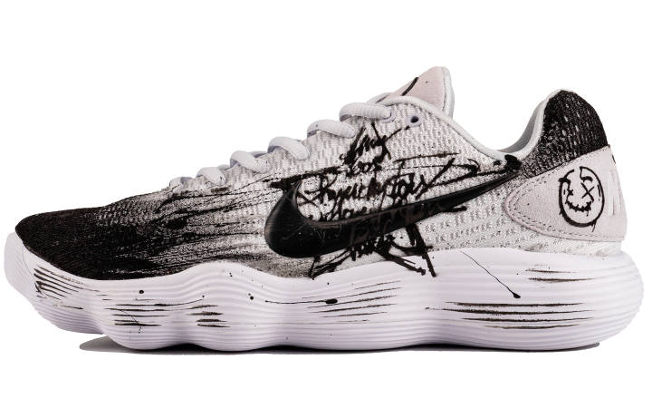 Nike Nike Hyperdunk 2017 Fabric Slip Resistant And Breathable Low top Basketball Shoes Men's Black