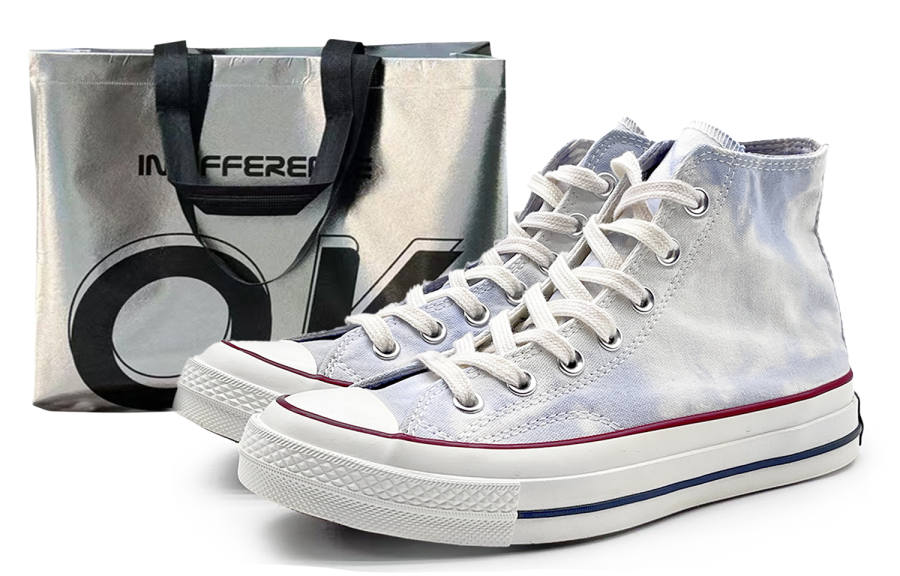 Converse 1970s Chuck Taylor Slip Resistant Abrasion Resistant High top Canvas Shoes Unisex White Blue