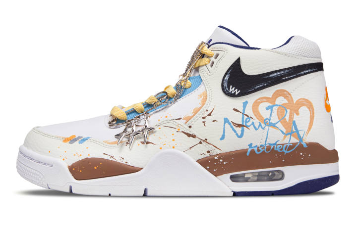 Nike Nike Flight Legacy Heartbeat Compact Abrasion Resistant Abrasion Resistant Mid top Vintage Basketball Shoes Men's