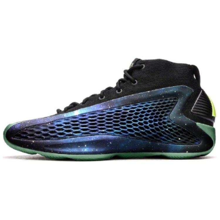 Adidas Adidas A.E. 1 Cushioning Slip Resistant Abrasion Resistant Support Mid top Basketball Shoes Men's Black Blue