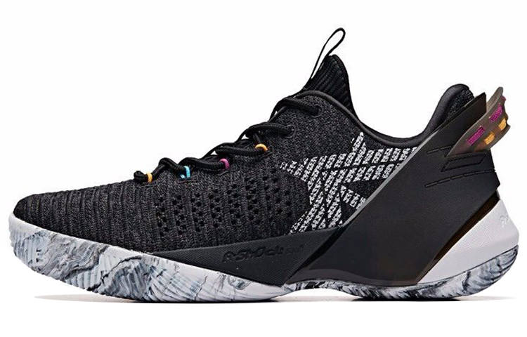 Anta 3.0 Low top Basketball Shoes Men's Black White