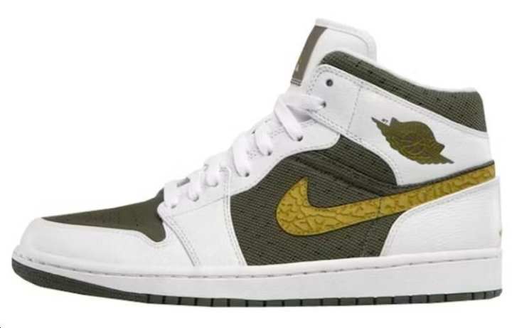 Jordan Jordan 1 Phat Mid White Peat Moss Cargo Khaki