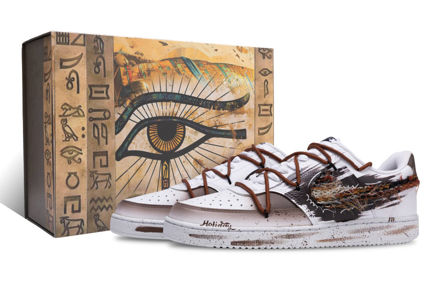 Nike Nike Court Vision 1 Ugly Abrasion Resistant Abrasion Resistant Low top Skateboard Shoes Men's Brown White