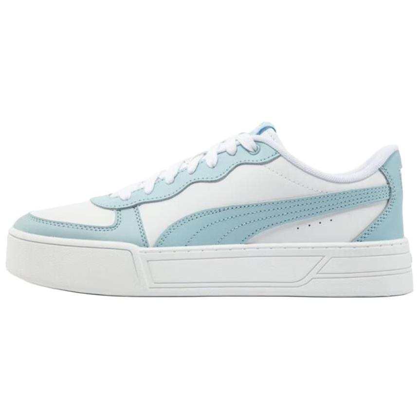 PUMA Skye Height Increasing Low top Skateboard Shoes Women's White Blue